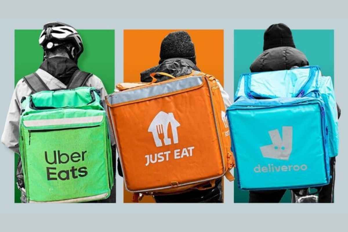 Deliveroo, Uber Eats and Just Eat drivers