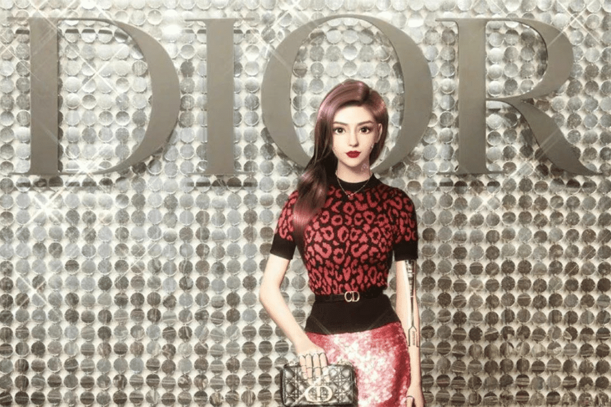 Pubblicità di Dior di Influencer virtuale