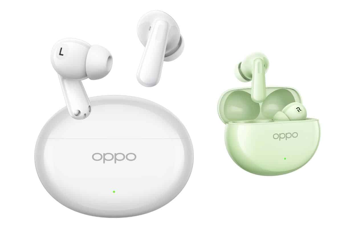 OPPO Enco Air4 green e white