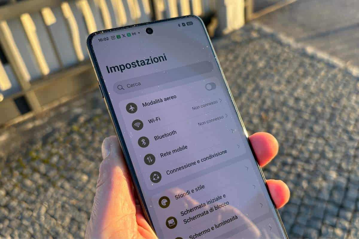 Le impostazioni software di OPPO Find X8 Pro