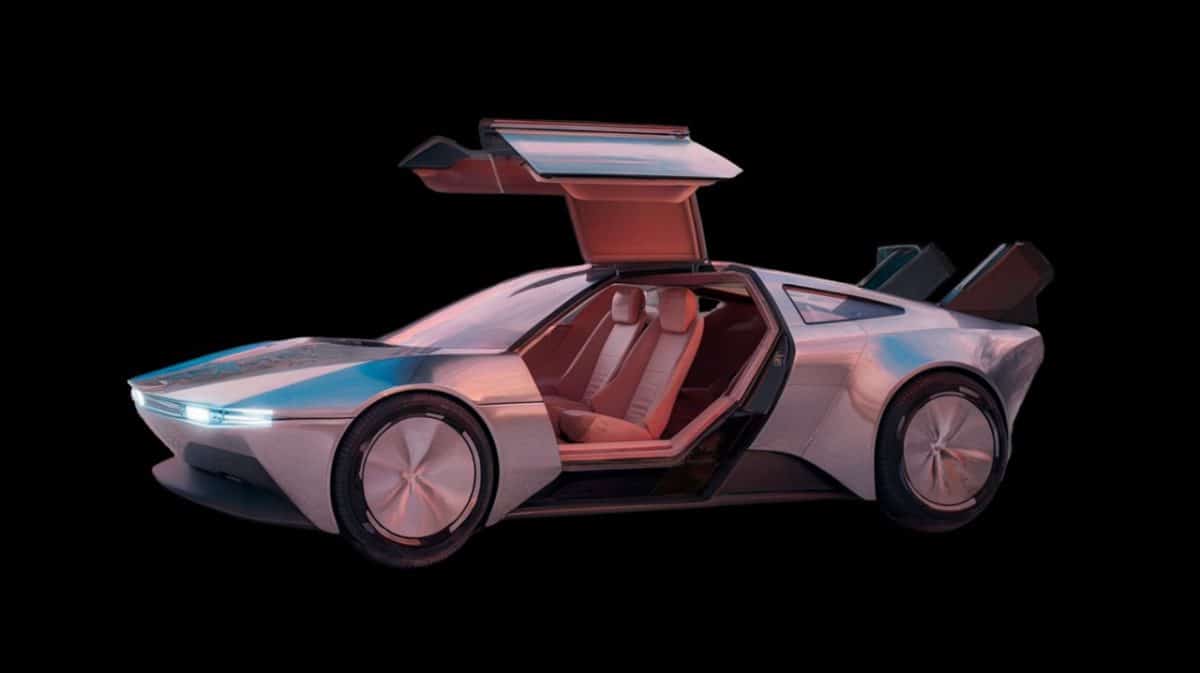 La Delorean che sarà esposta a Padova