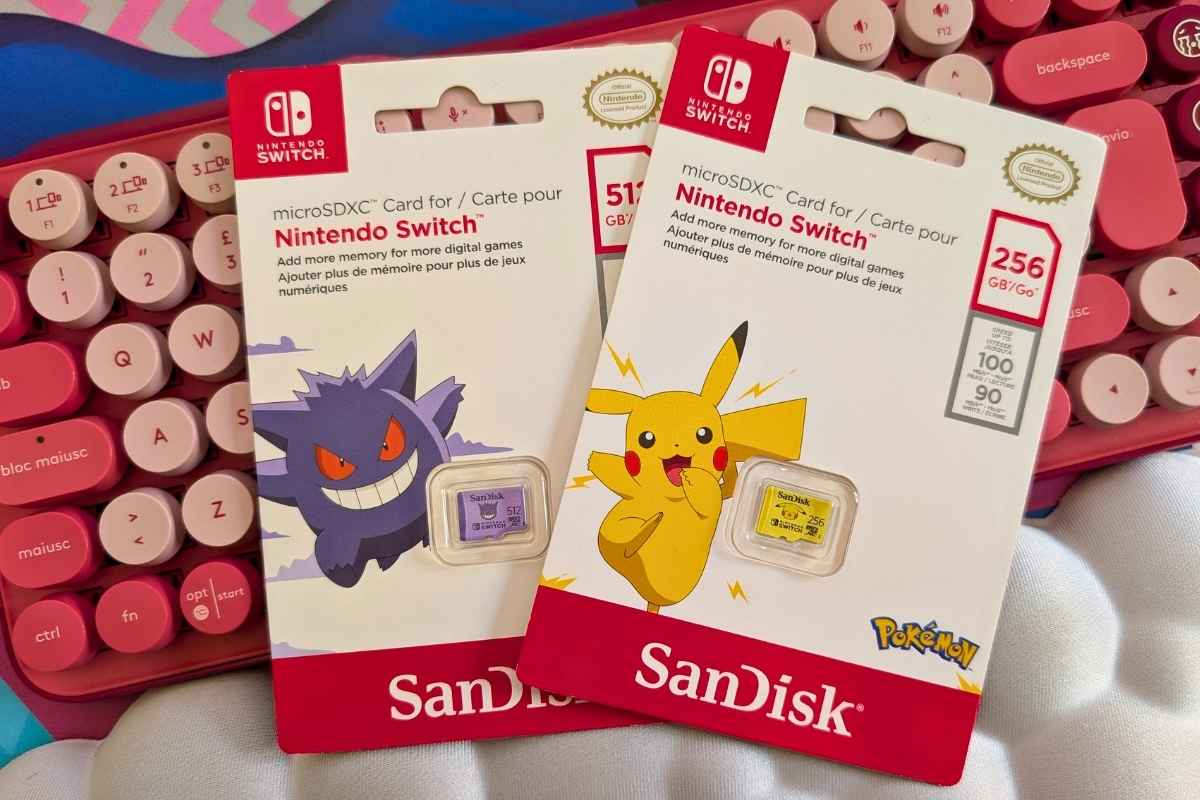 Microsd Sandisk Pokémon per Nintendo Switch tra i regali di Natale per gamers